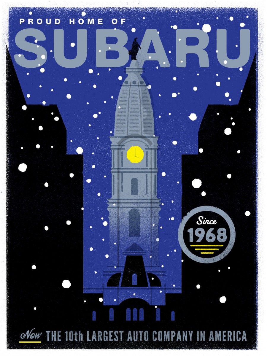 Subaru - Philadelphia Poster Series - The Heads of State