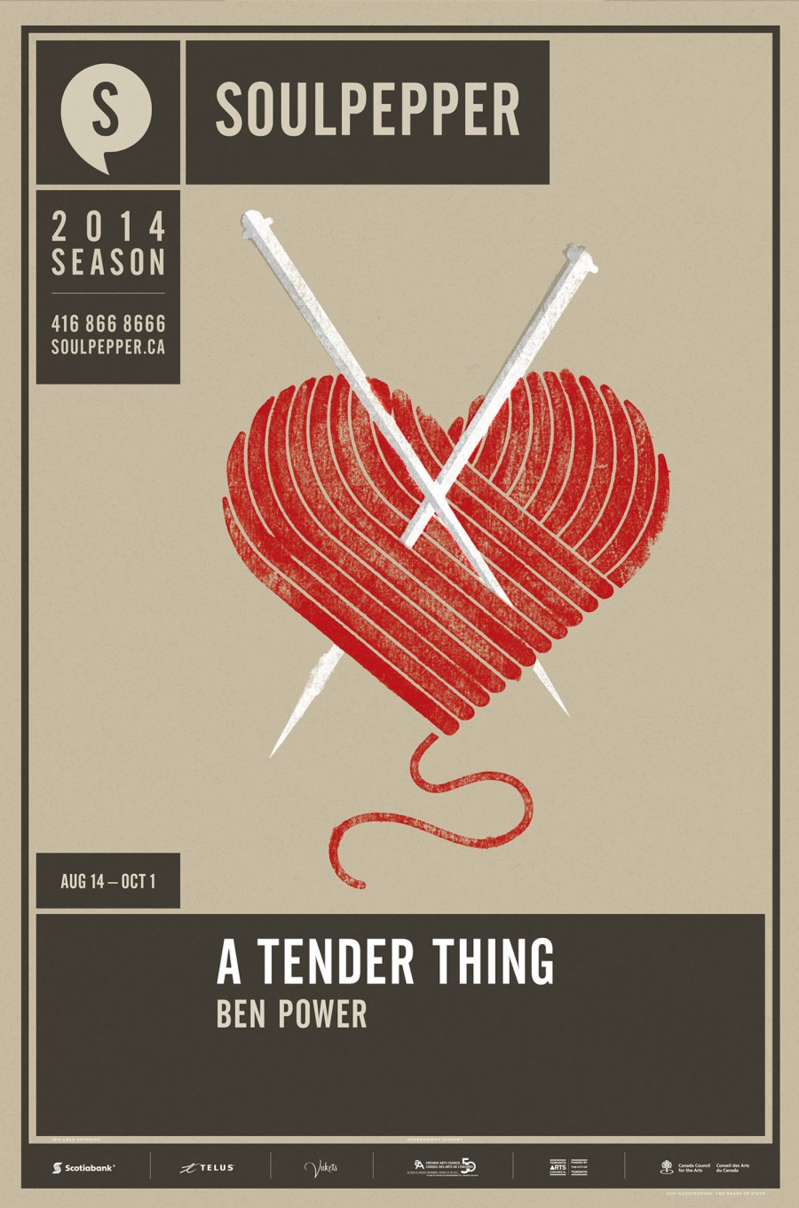 A Tender Thing - Soulpepper Theatre - 2014 Season Poster Series - The Heads of State