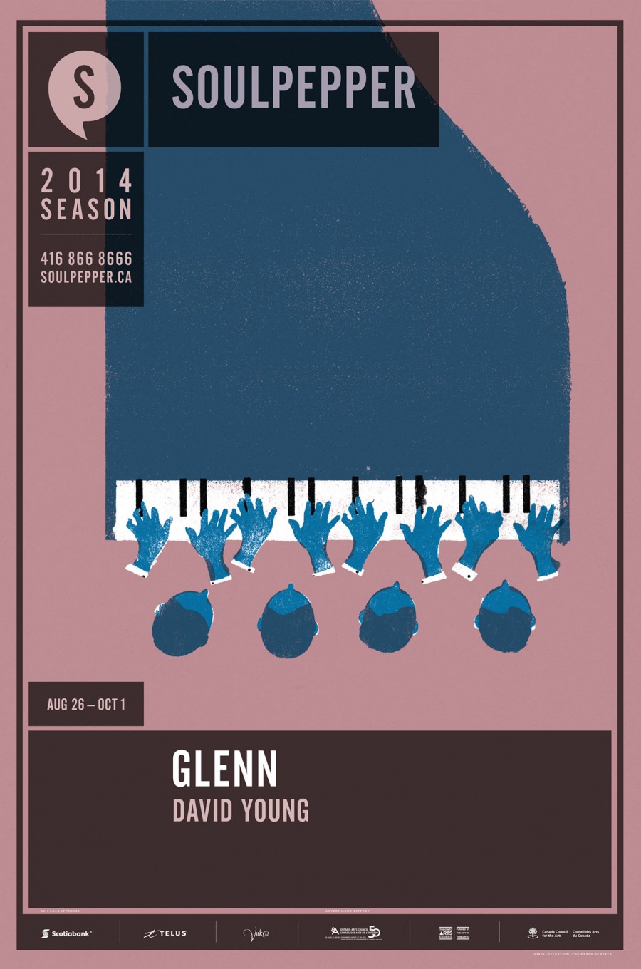 Glenn - Soulpepper Theatre - 2014 Season Poster Series - The Heads of State