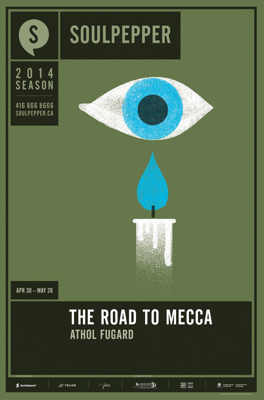 The Road To Mecca - Soulpepper Theatre - 2014 Season Poster Series - The Heads of State