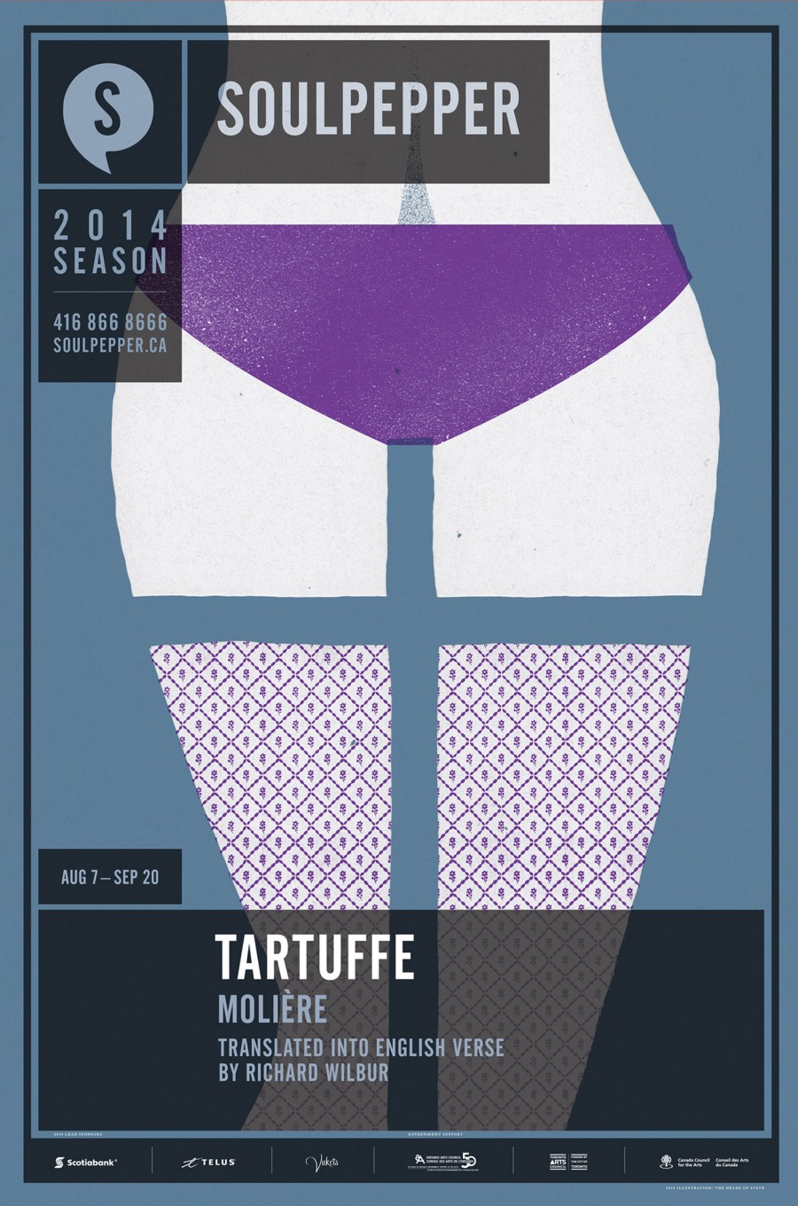 Tartuffe - Soulpepper Theatre - 2014 Season Poster Series - The Heads of State