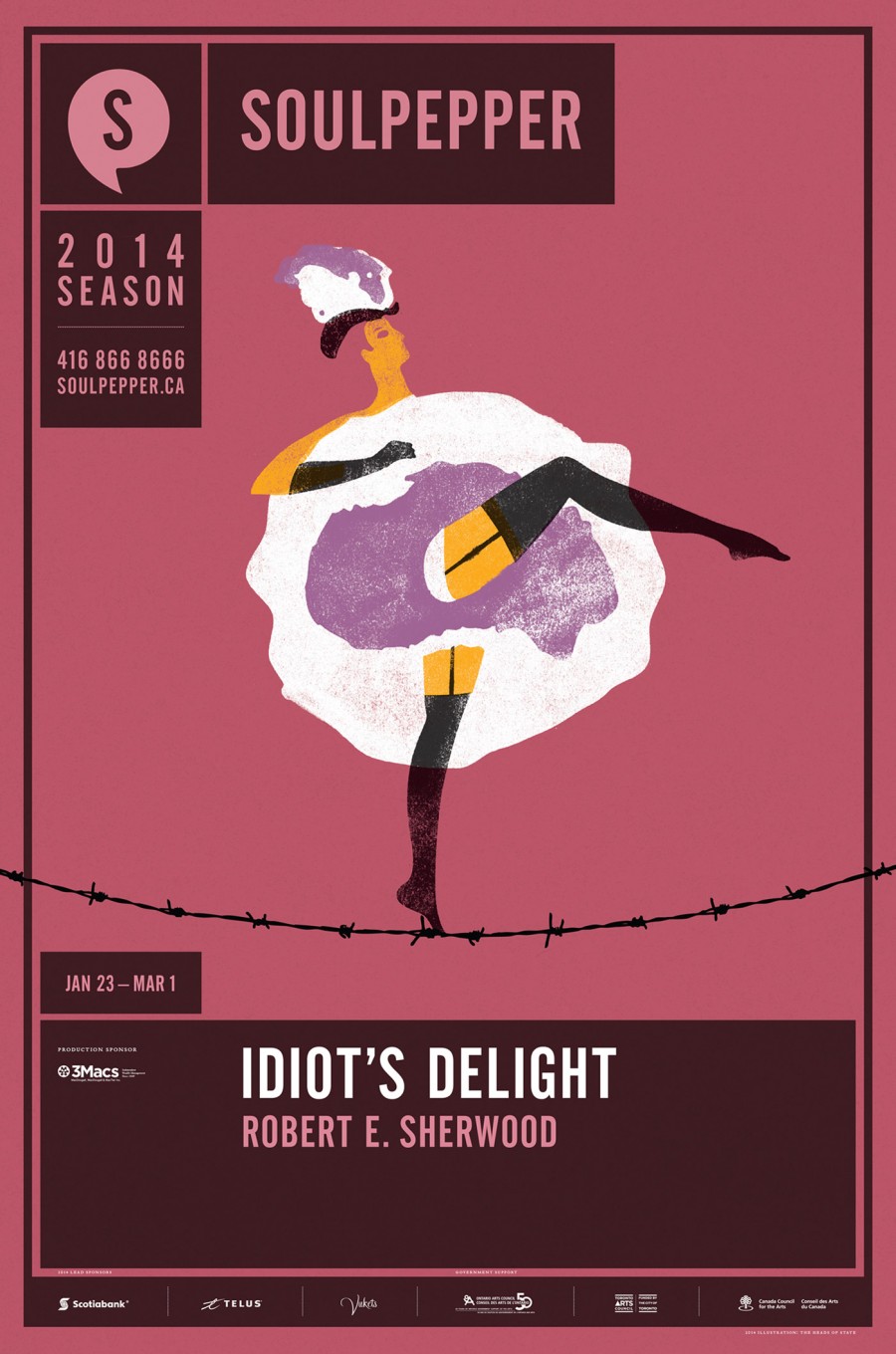Idiot's Delight - Soulpepper Theatre - 2014 Season Poster Series - The Heads of State