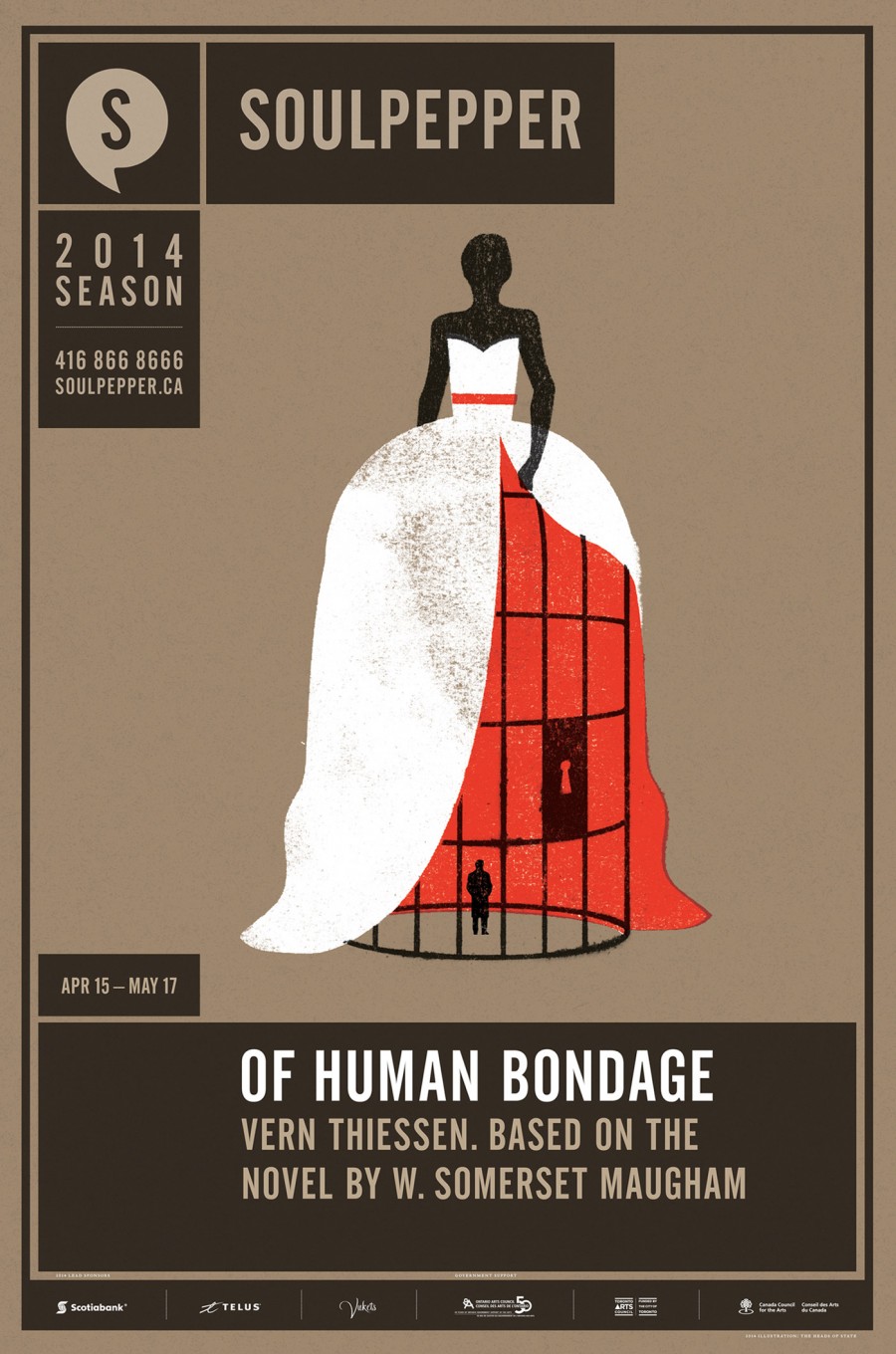 Of Human Bondage - Soulpepper Theatre - 2014 Season Poster Series - The Heads of State